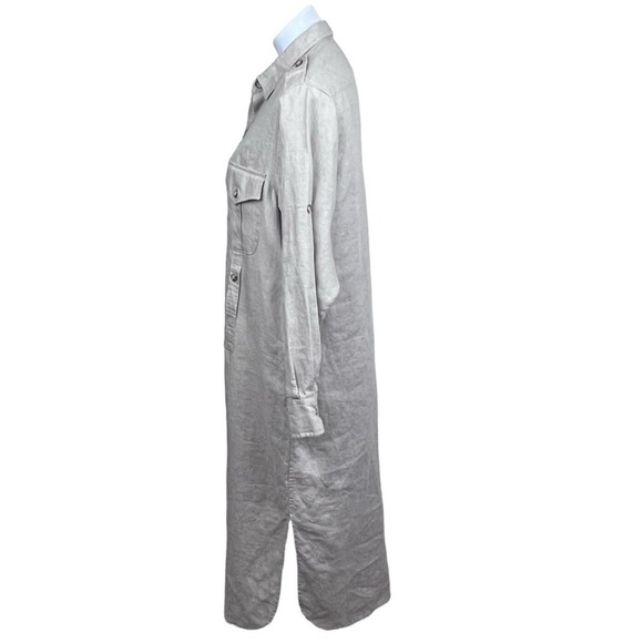 Willis & Geiger Outfitters Safari Shirt Dress
Long Khaki Button Front Linen - Picture 2 of 11